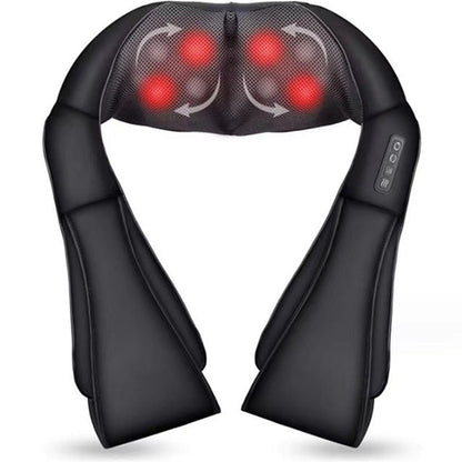 Masseur shiatsu 4D avec fonction chaleur pour cou et épaules