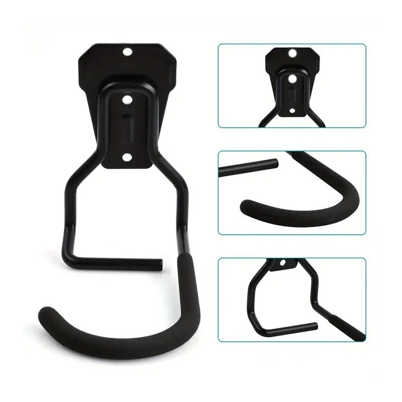 Lot de 2 crochets muraux robustes pour rangement de vélo