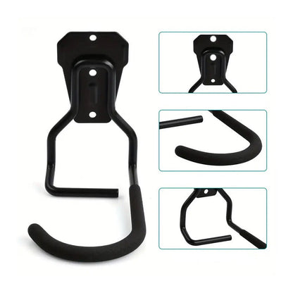 Lot de 2 crochets muraux robustes pour rangement de vélo