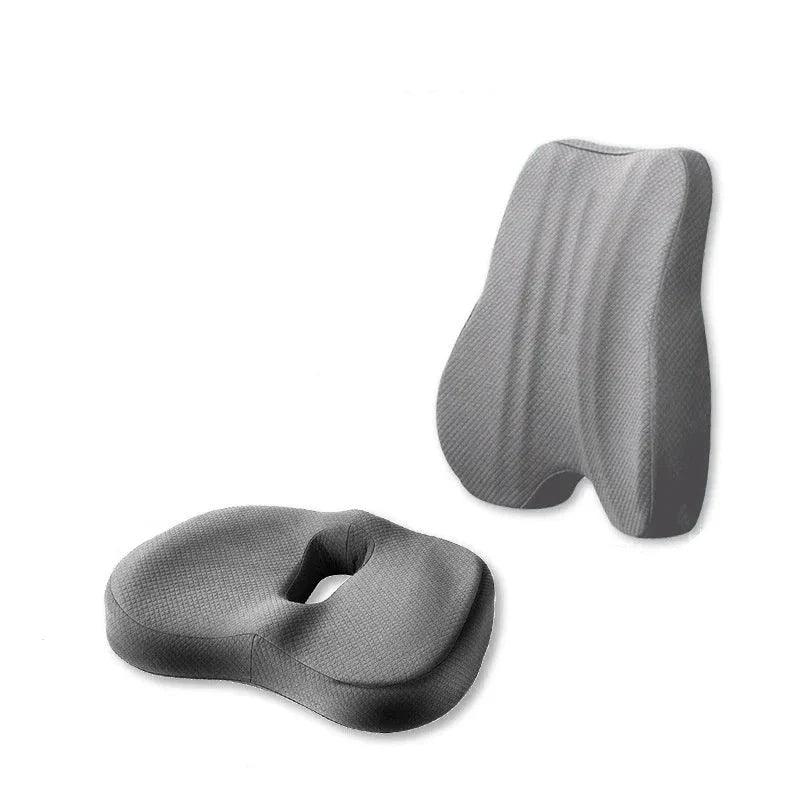 PosturaEase™ – Coussin ergonomique de siège et de dossier pour chaise de bureau