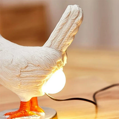 Lampe décorative œuf de poule design moderne