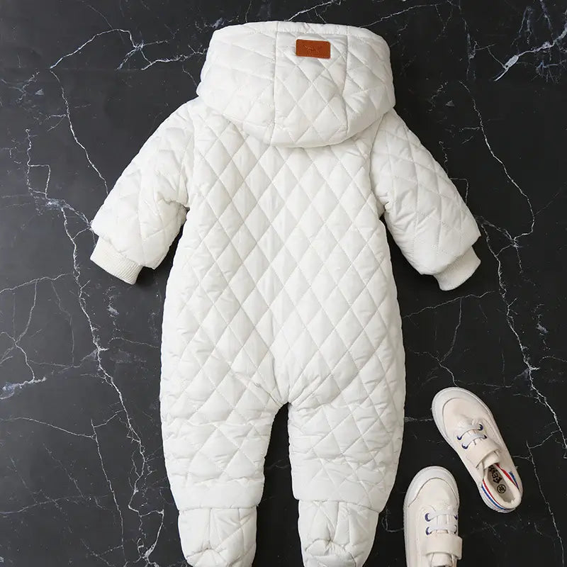 Combi-pilote bébé en velours doux et chaud