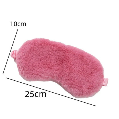 Masque de sommeil doux en tissu mignon