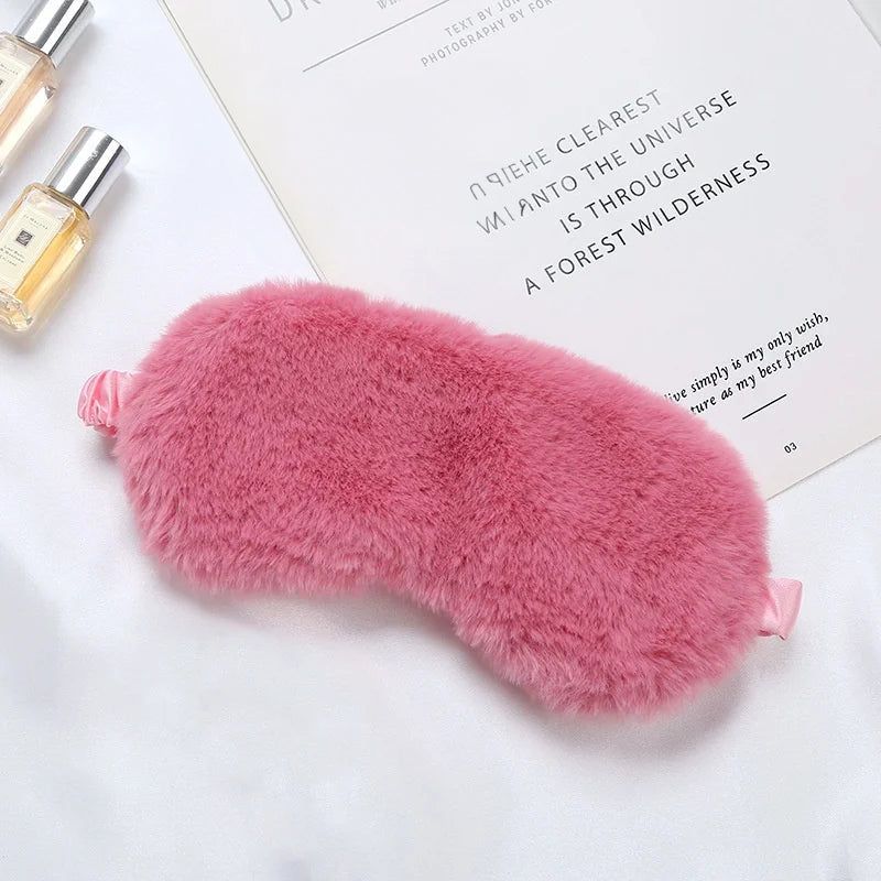 Masque de sommeil doux en tissu mignon