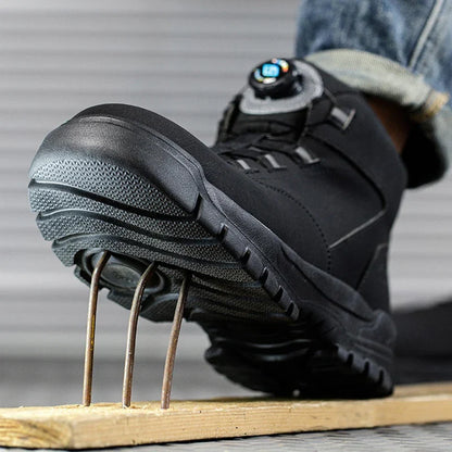 Bottes de travail imperméables à bout acier rotatif