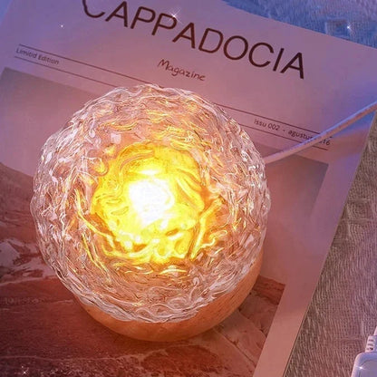 Lampe projecteur d'ondes d'eau à LED ambiance lumineuse