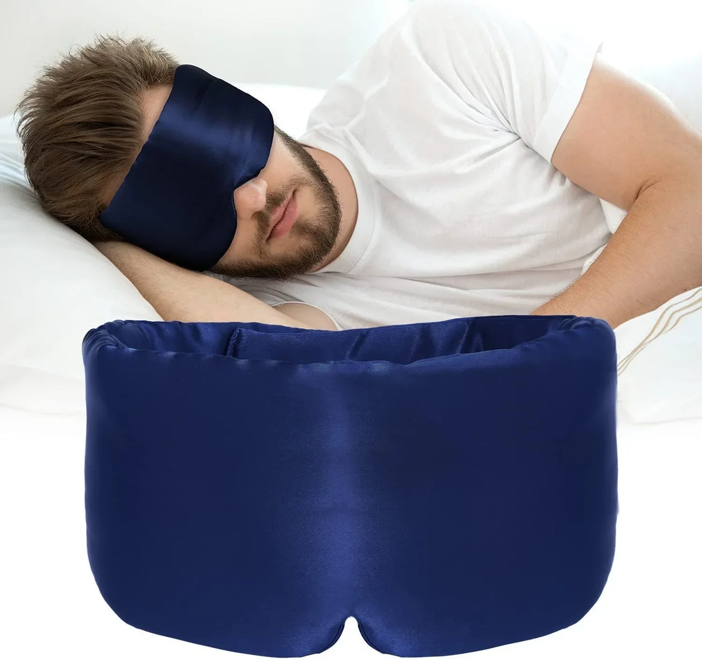 Weiche Lavendel-Seidenschlafmaske