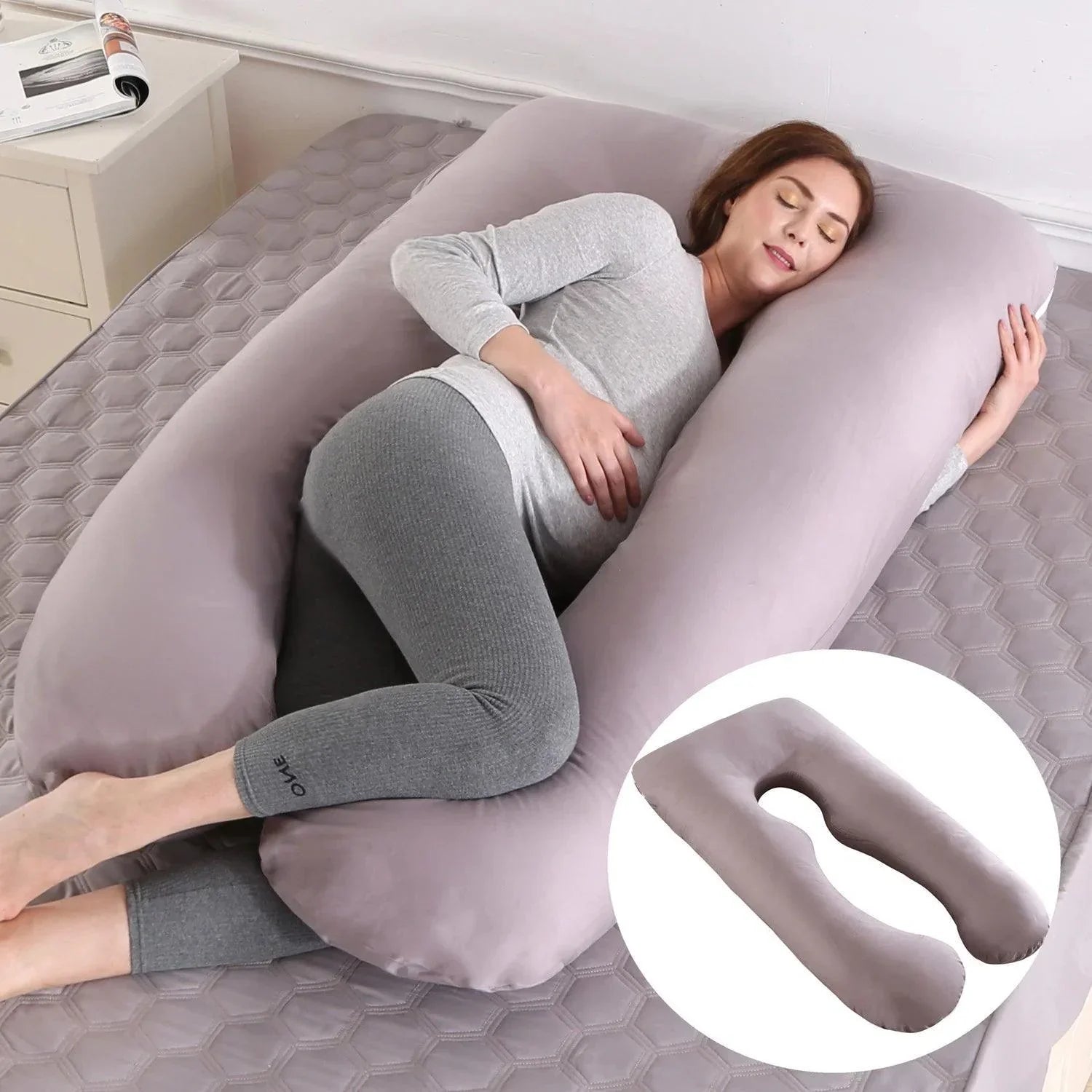 Oreiller de Grossesse Confortable En U - Santeova