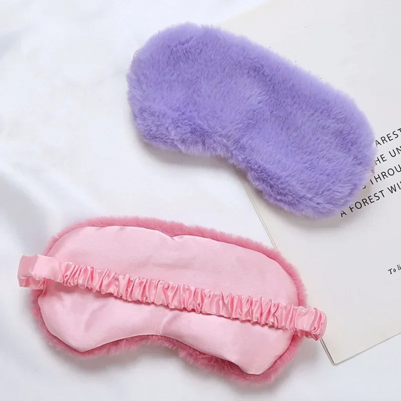 Masque de sommeil doux en tissu mignon