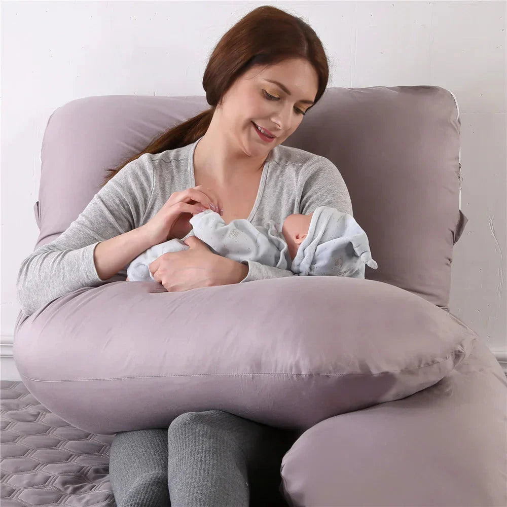 Oreiller de grossesse ergonomique en forme de U