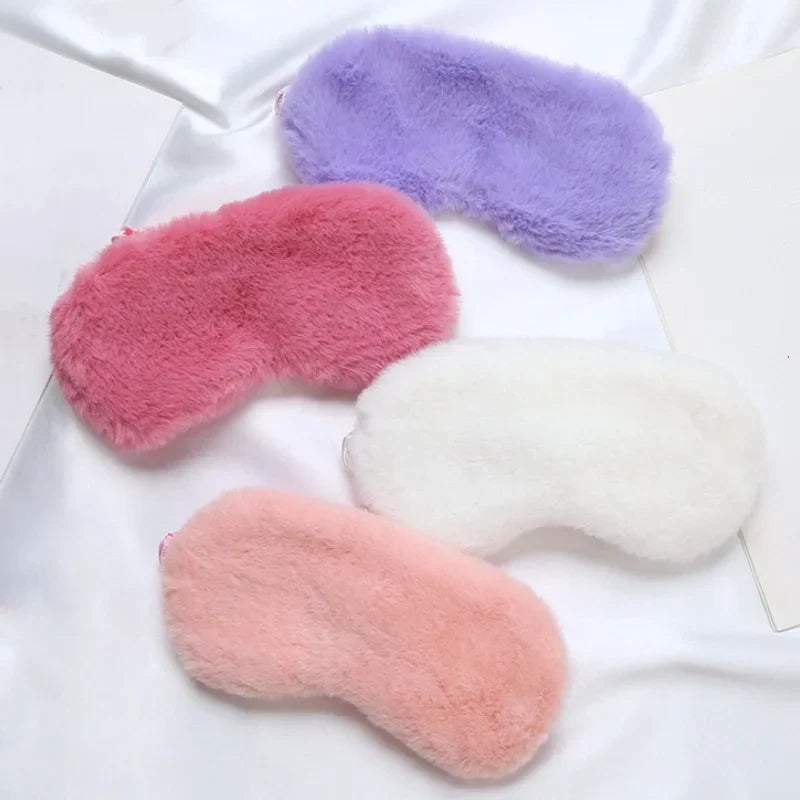 Masque de sommeil doux en tissu mignon