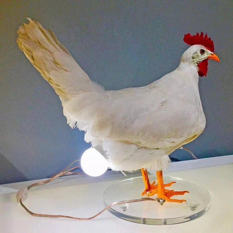 Lampe décorative œuf de poule design moderne