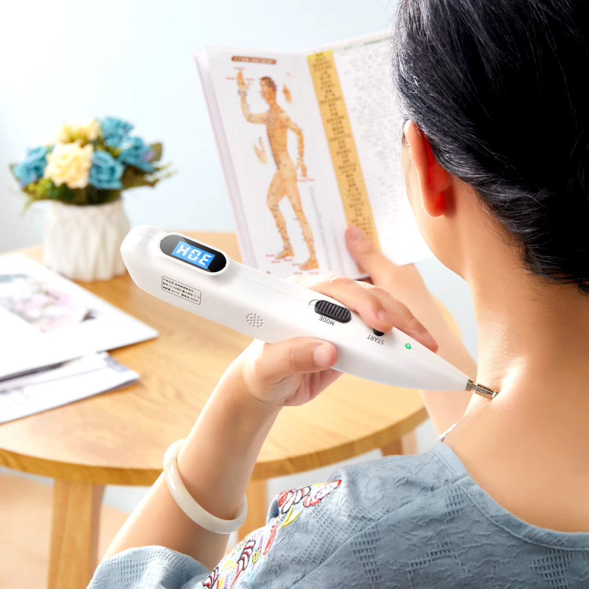 Stylo d'acupuncture électronique rechargeable portable