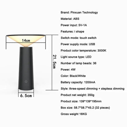Tragbare LED-Tischlampe