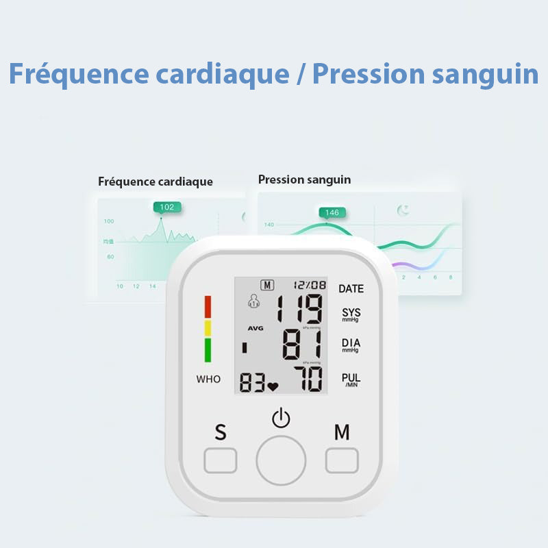 Tensiomètre électronique de bras avec écran digital