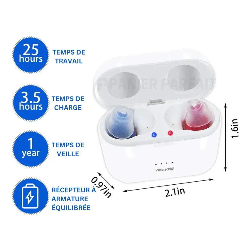 Appareil auditif rechargeable discret V30