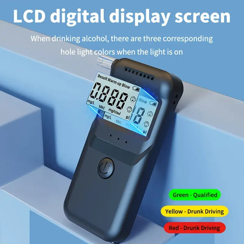 AlcoZen™ – Tragbarer elektronischer Alkoholtester mit präziser LCD-Anzeige
