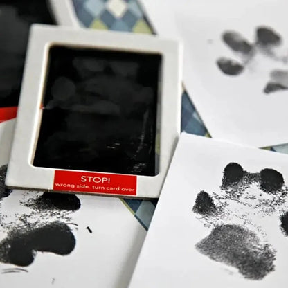 Cadre photo souvenir en bois pour empreinte d'animaux