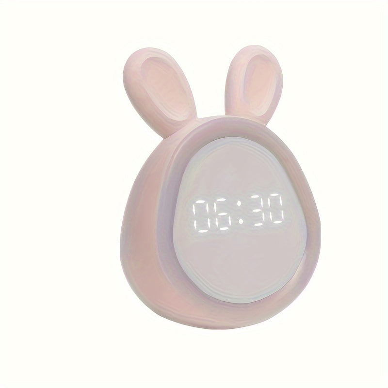 Réveil lumineux à veilleuse intégrée design lapin