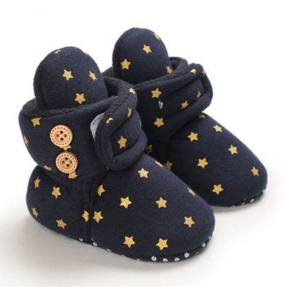 Chaussons bébé en polaire à fermeture scratch