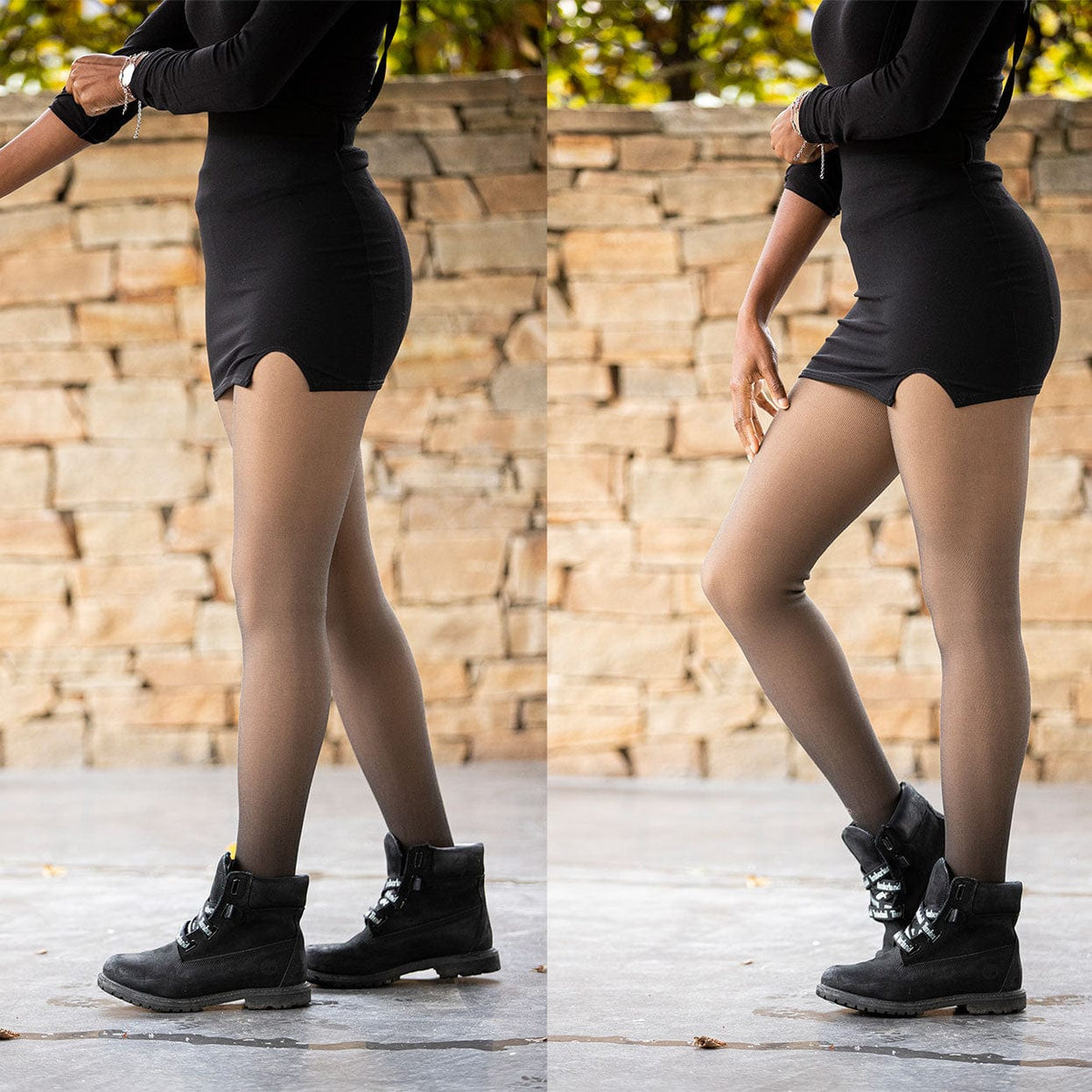 Leggings d'hiver chaud en laine polaire