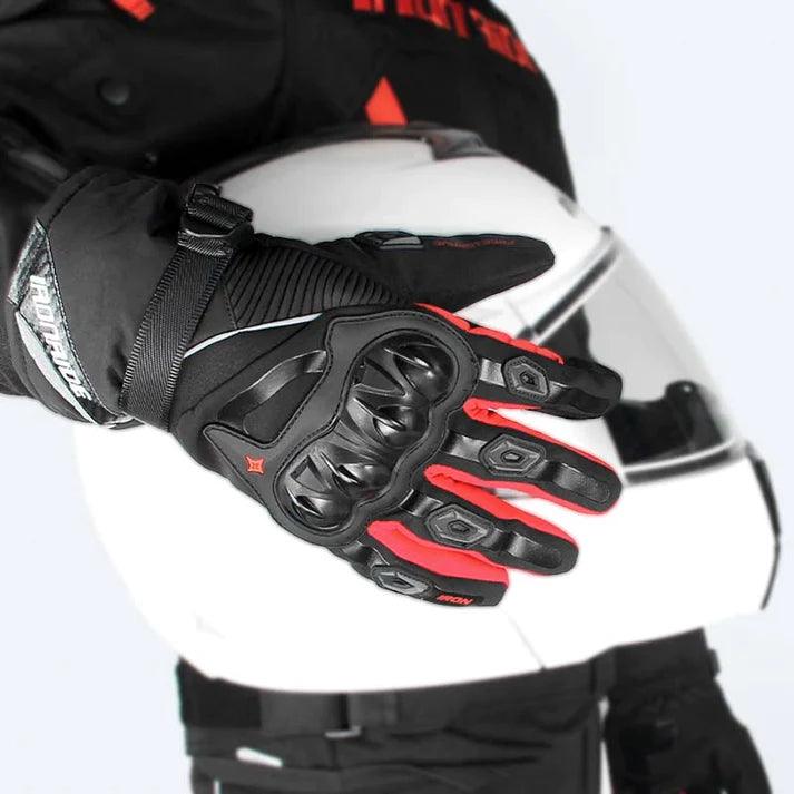Gants de moto imperméables en textile renforcé