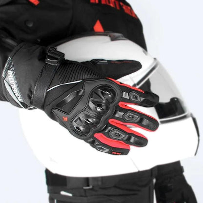 Gants de moto imperméables en textile renforcé