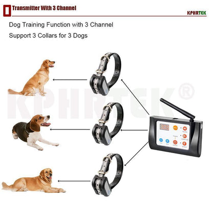 Système de clôture sans fil pour chien électronique
