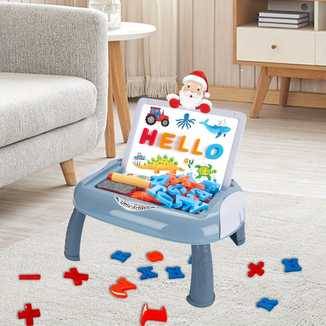Tableau double face réversible ardoise et tableau avec accessoires