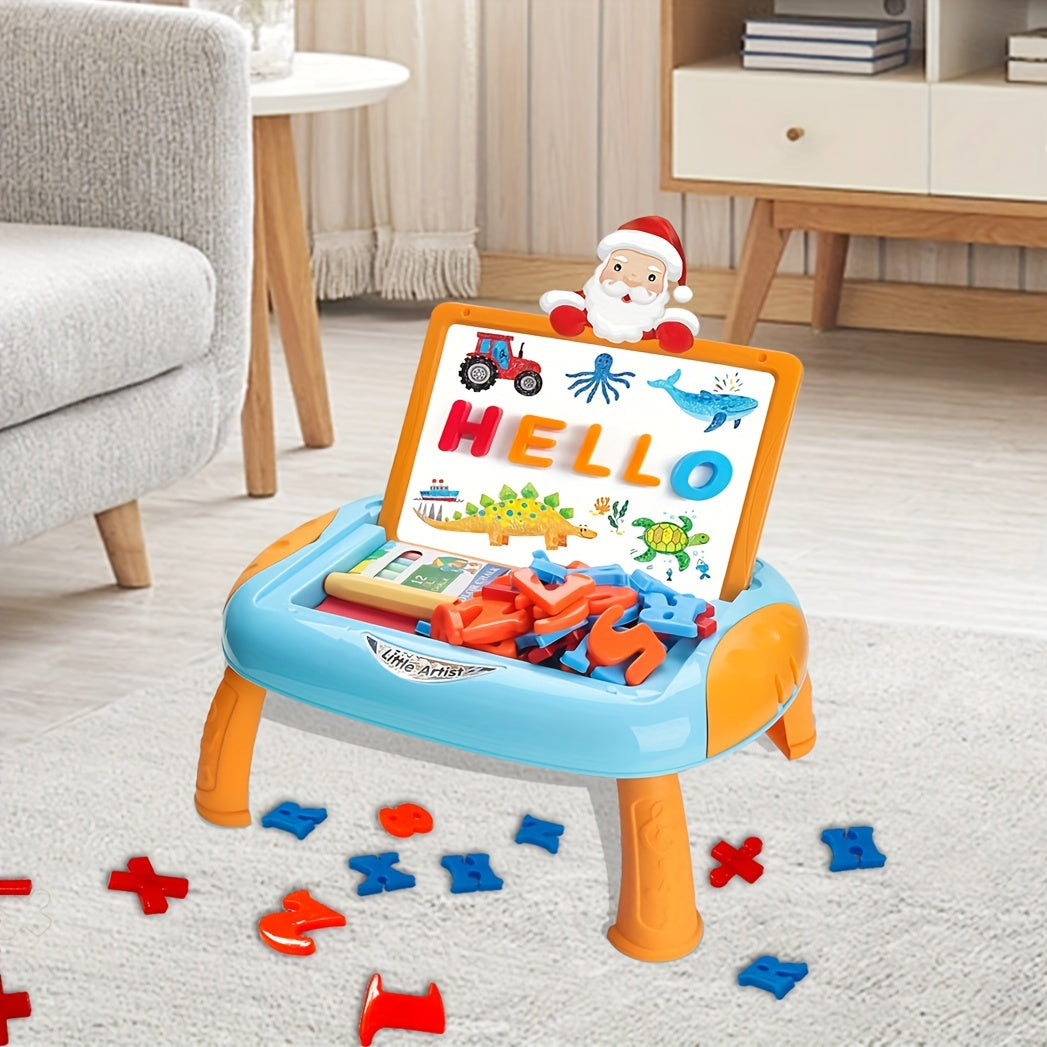 Tableau double face réversible ardoise et tableau avec accessoires
