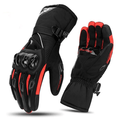 Gants de moto imperméables en textile renforcé