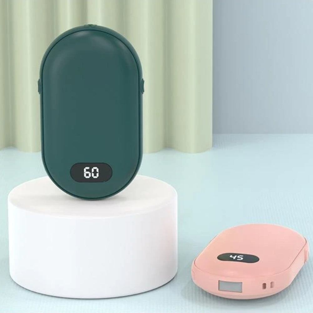 Tragbare Handwärmer und kompakte Powerbank