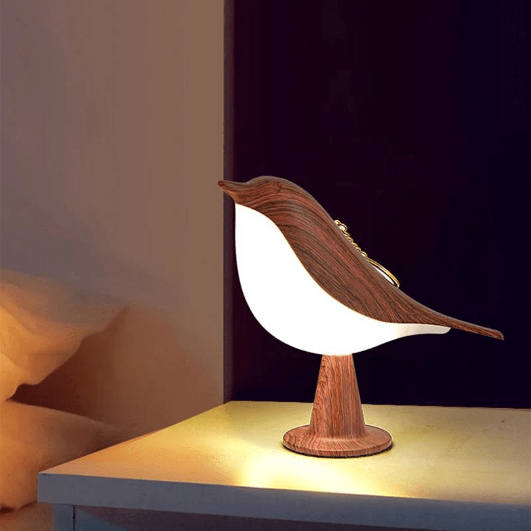 Lampe de chevet tactile design oiseau LED