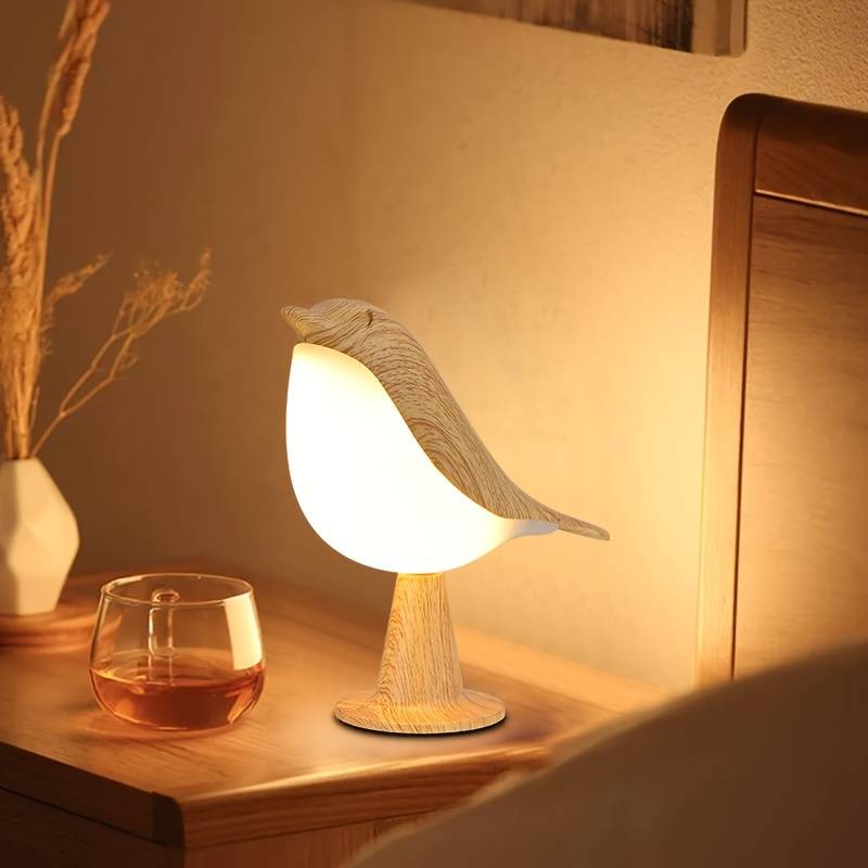 Lampe de chevet tactile design oiseau LED
