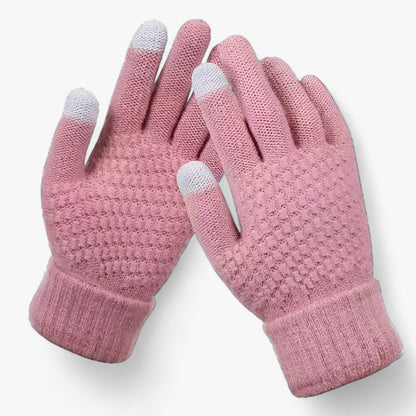 Kuschelige, elastische Winterhandschuhe mit Touchscreen-Funktion