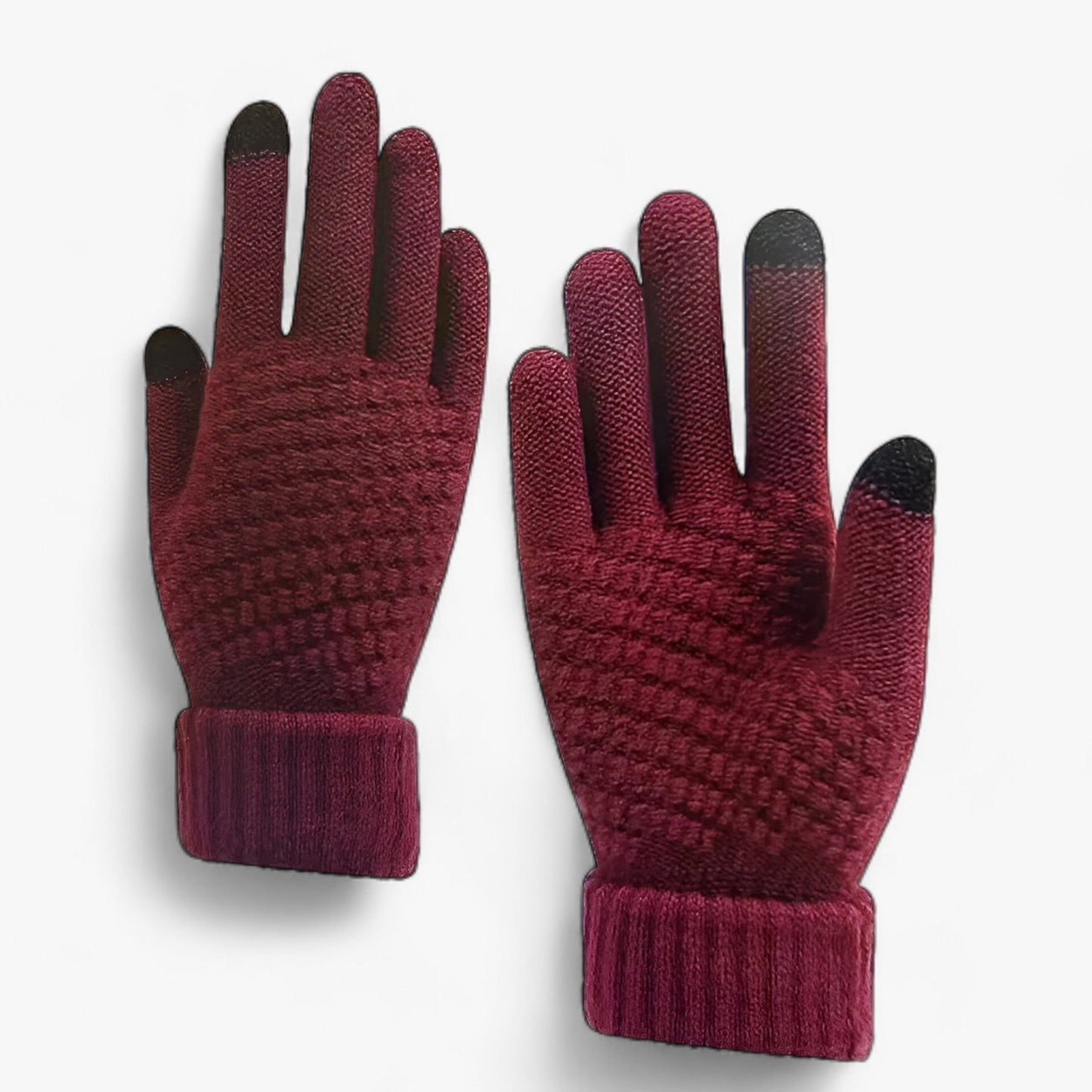 Kuschelige, elastische Winterhandschuhe mit Touchscreen-Funktion