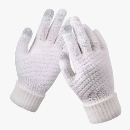 Kuschelige, elastische Winterhandschuhe mit Touchscreen-Funktion